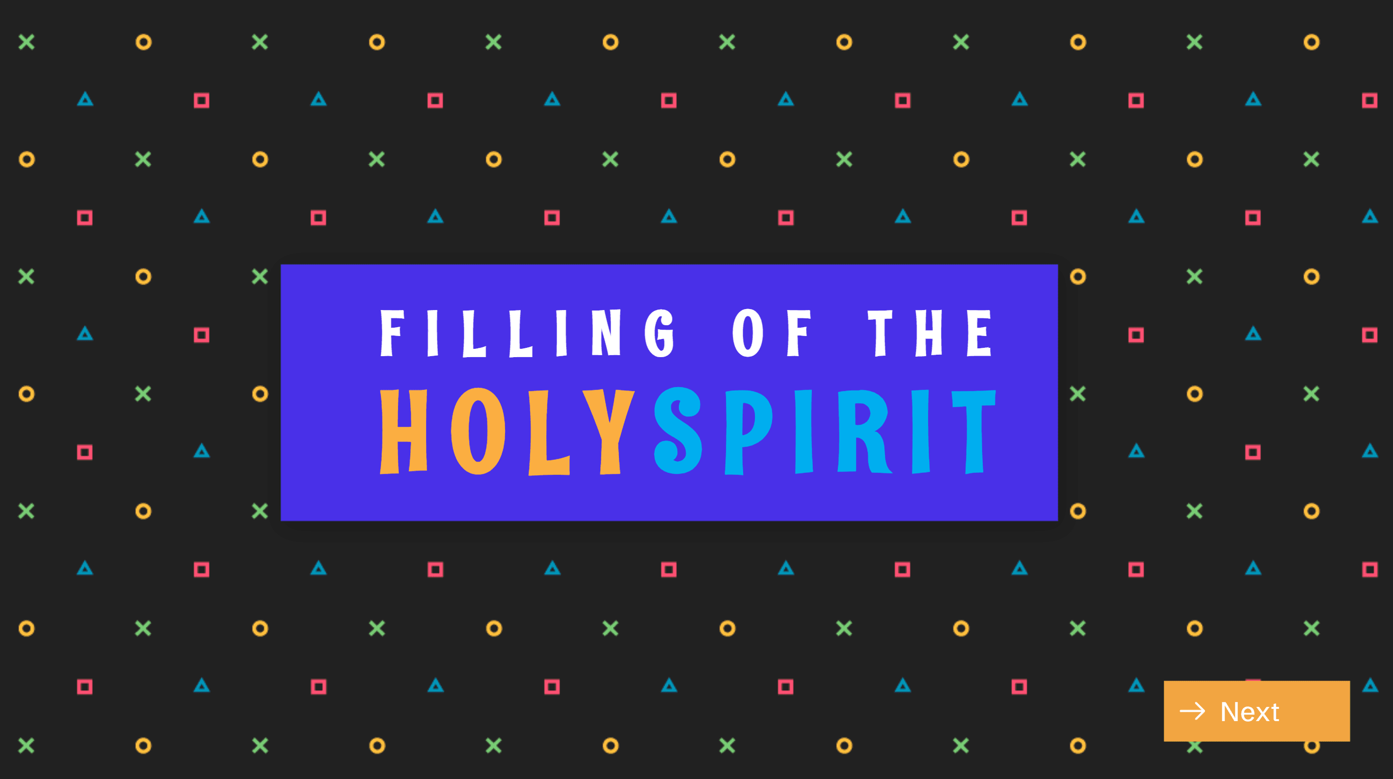 Filling of the Holy Spirit