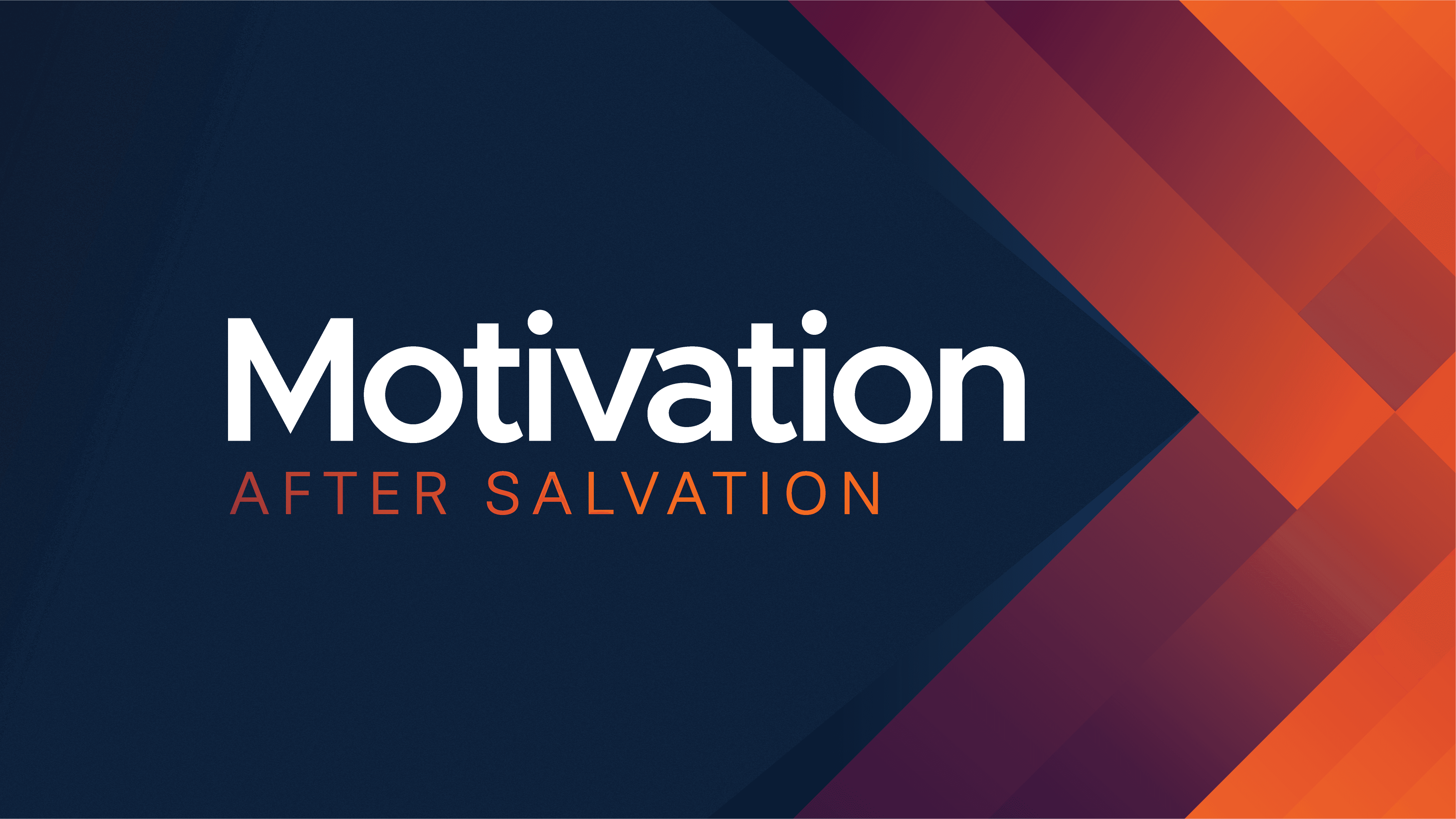 Cover artwork for Motivation After Salvation